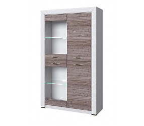 OLIVIA - шкаф с витриной (2V2D)
